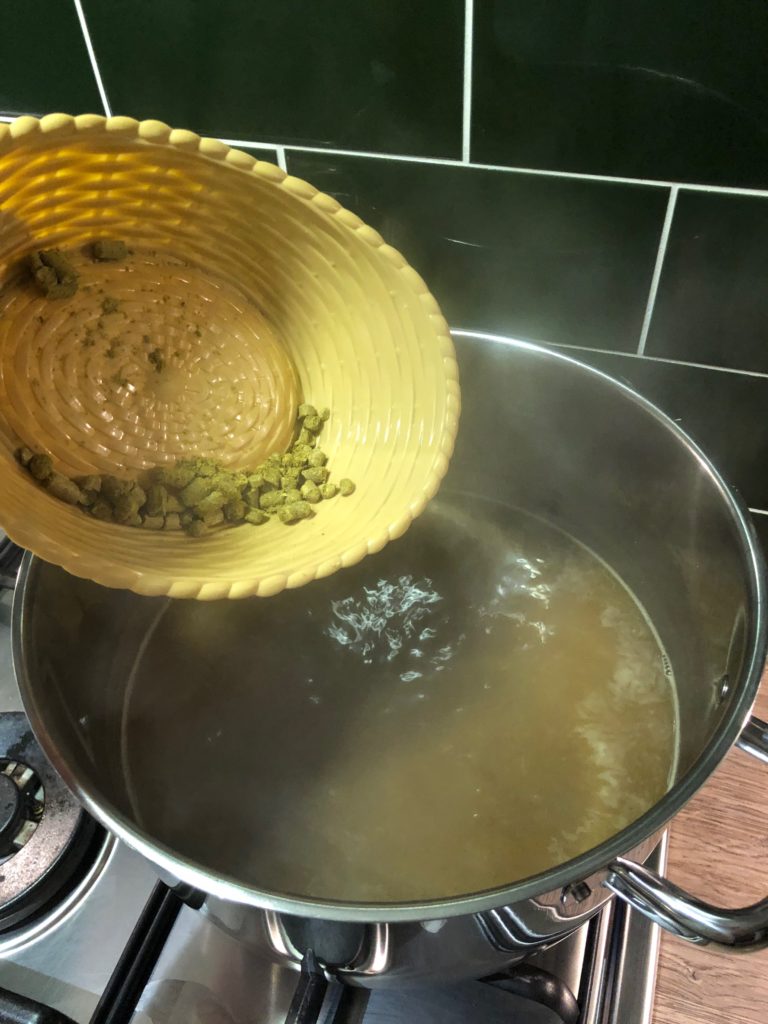 Adding Ahtanum Hops